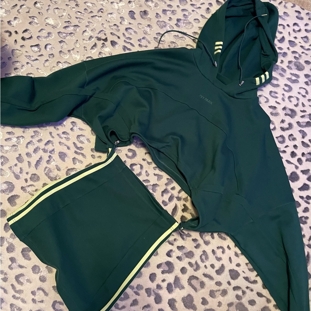 Adidas Ivy Park Crop Hoodie and Skirt set size Medium